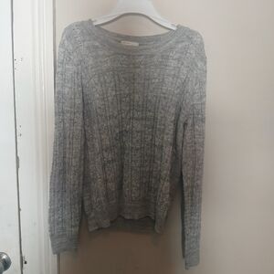 H&M Light Gray Women's Cable Knit Sweater